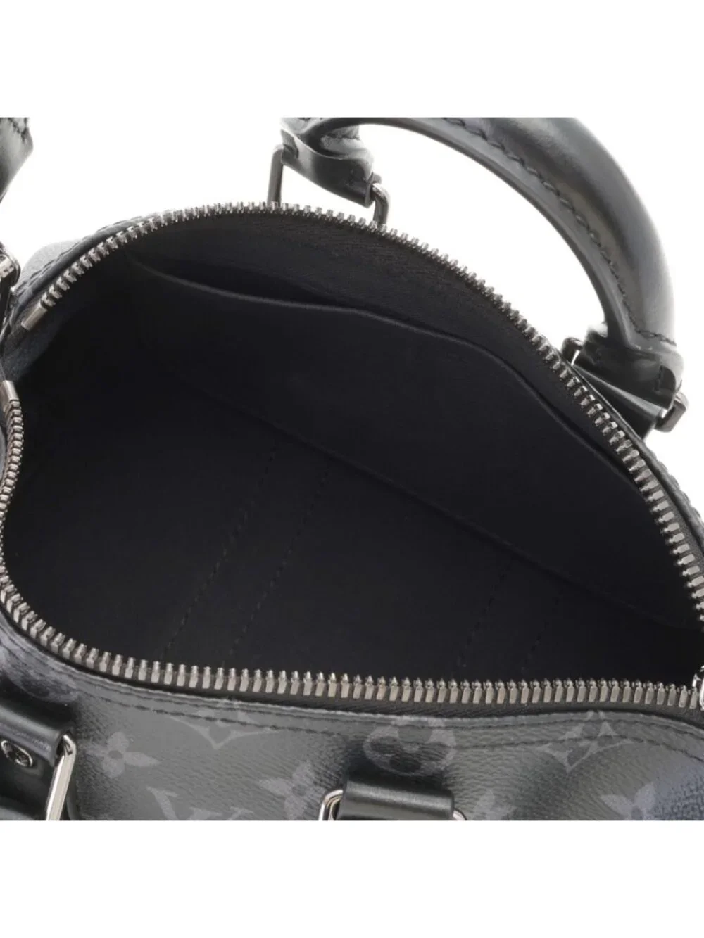 Louis Vuitton Keepall Bandouliere 25 Monogram Eclipse Reverse Boston Bag Black